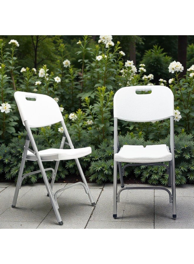 صن بوت كوميرس عبوة من قطعتين من الكراسي القابلة للطي المحمولة - اللون الأبيض - Image 5